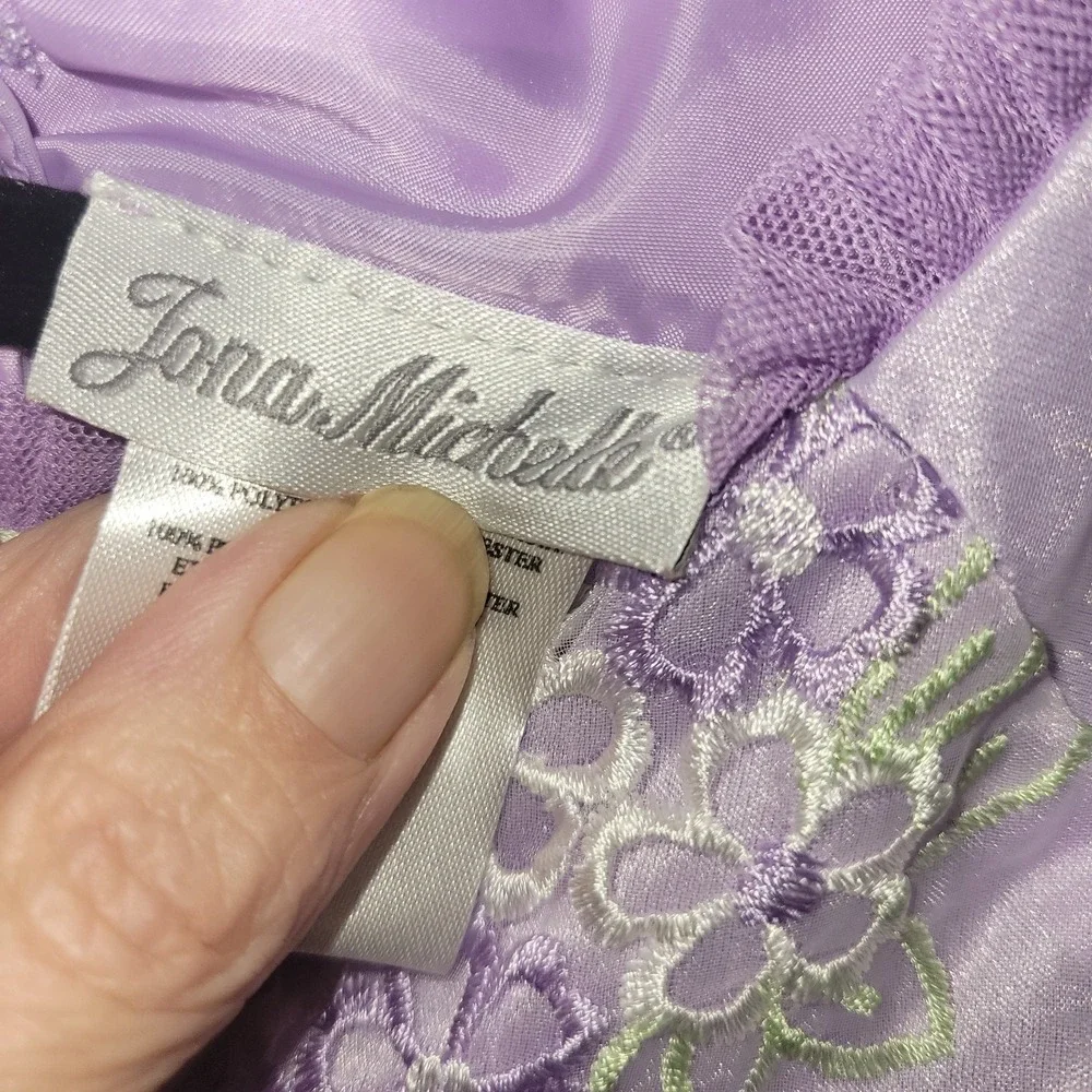 Title (SEO Optimized)Joan Calabrese Girls Lavender Floral Dress Size‎ 10...